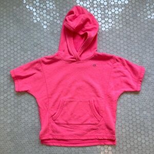 Gap kids girls cropped hoodie - hot pink